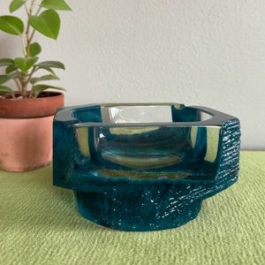 Vintage Daum France crystal ashtray.